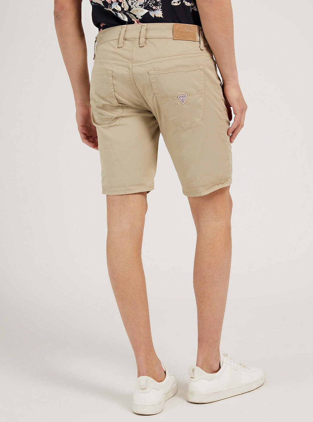 GUESS Mens Khaki Hazel Angels Shorts M2GD03WEHX3 Back View