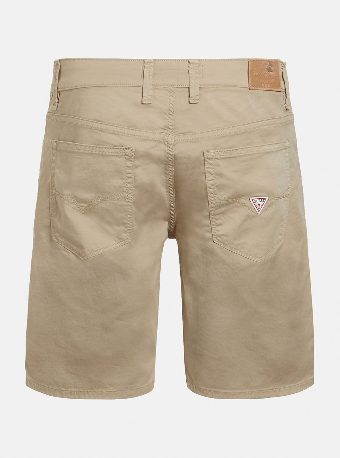 GUESS Mens Khaki Hazel Angels Shorts M2GD03WEHX3 Ghost Back View