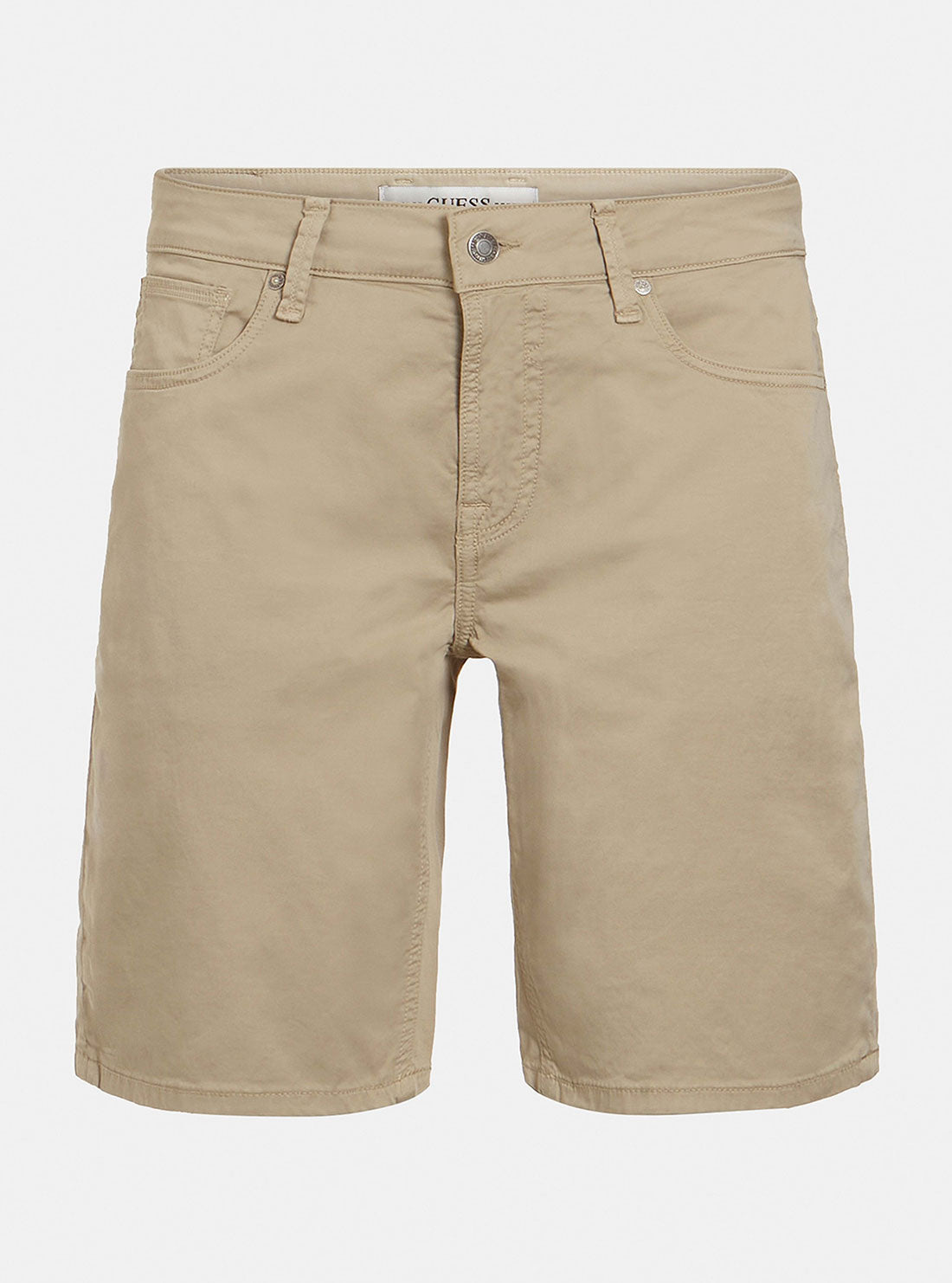 GUESS Mens Khaki Hazel Angels Shorts M2GD03WEHX3 Ghost Front View