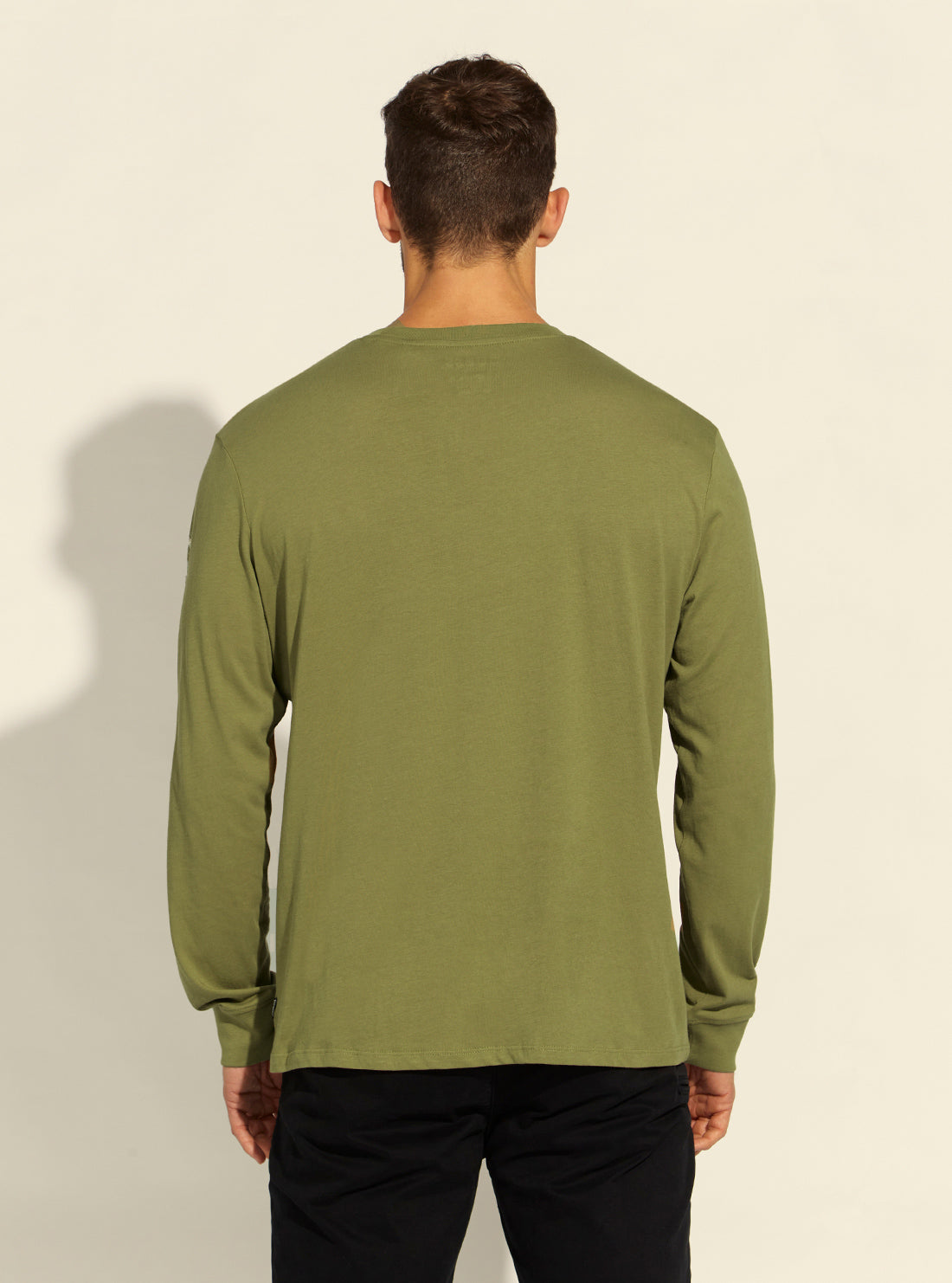 GUESS Mens Green Multi Grunge Applique T-Shirt MBRI25KAQD1 Back View