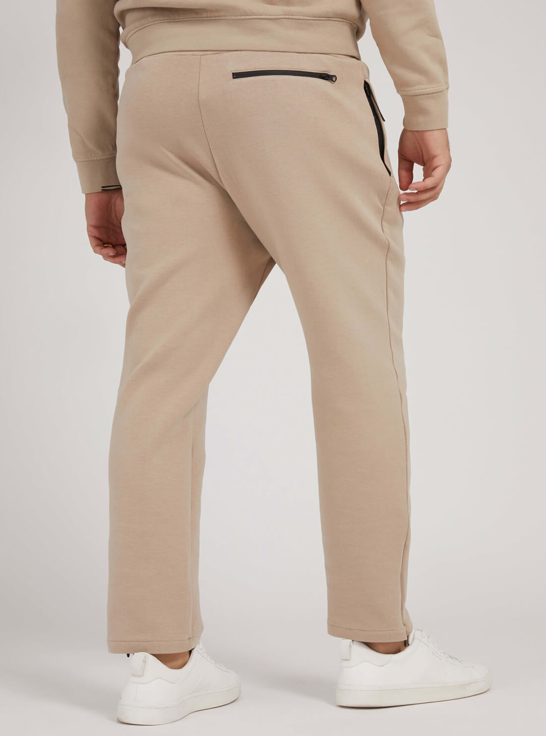 GUESS Mens Eco Beige Abbot Active Long Pants U1YA09FL03P Back View