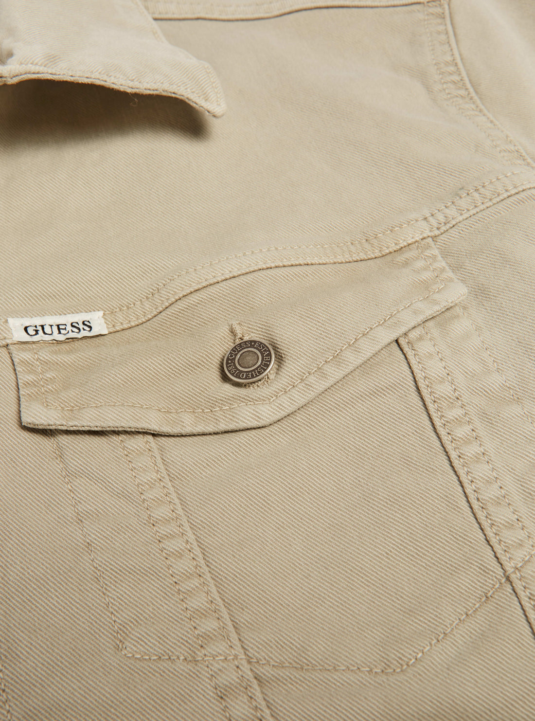 GUESS Mens Impact Grey Dillon M2RXN1WECW1 Jacket Pocket View