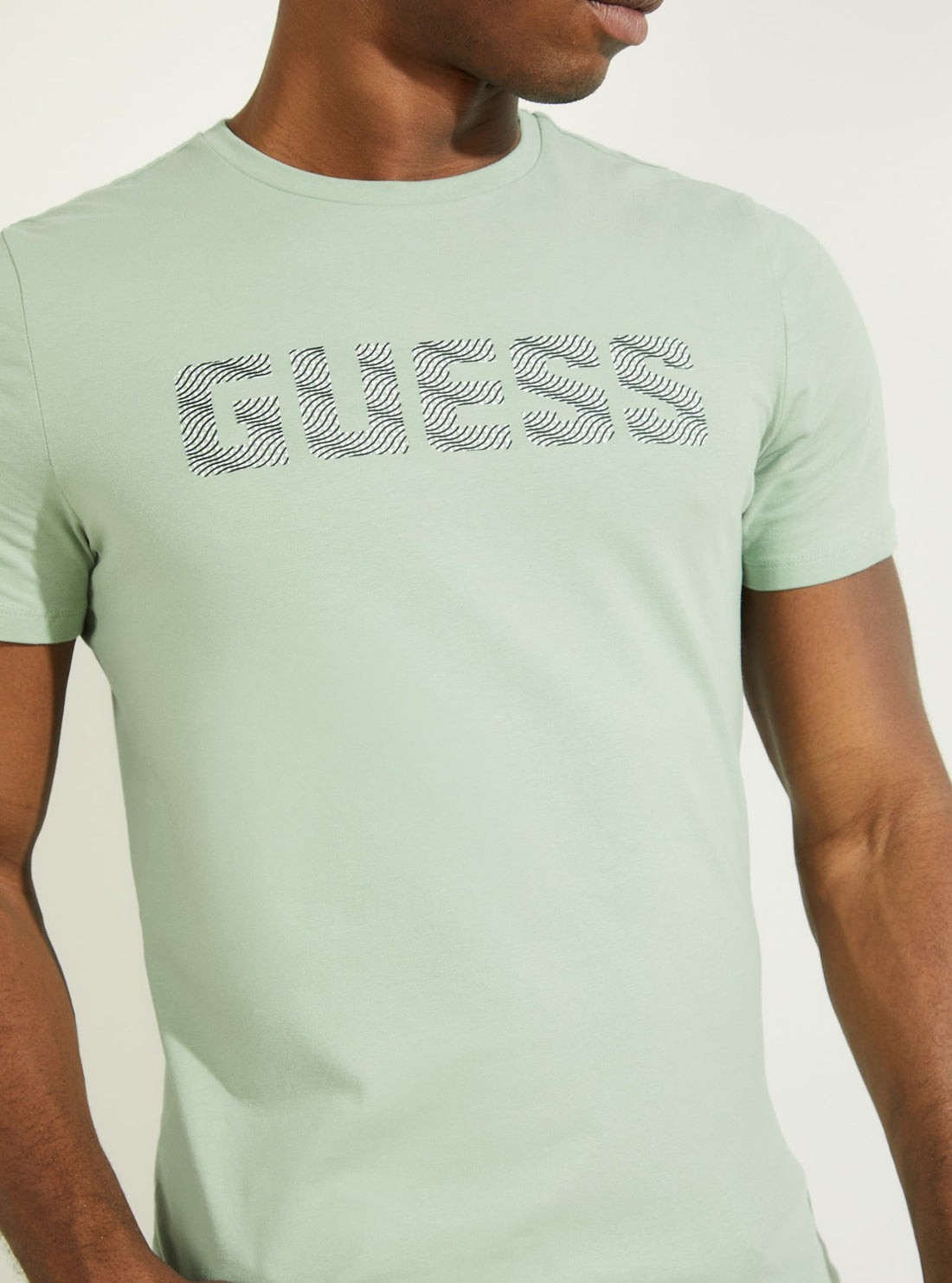 GUESS Mens Eco Matcha Green Magick Logo T-shirt M2RI17J1311 Detail View