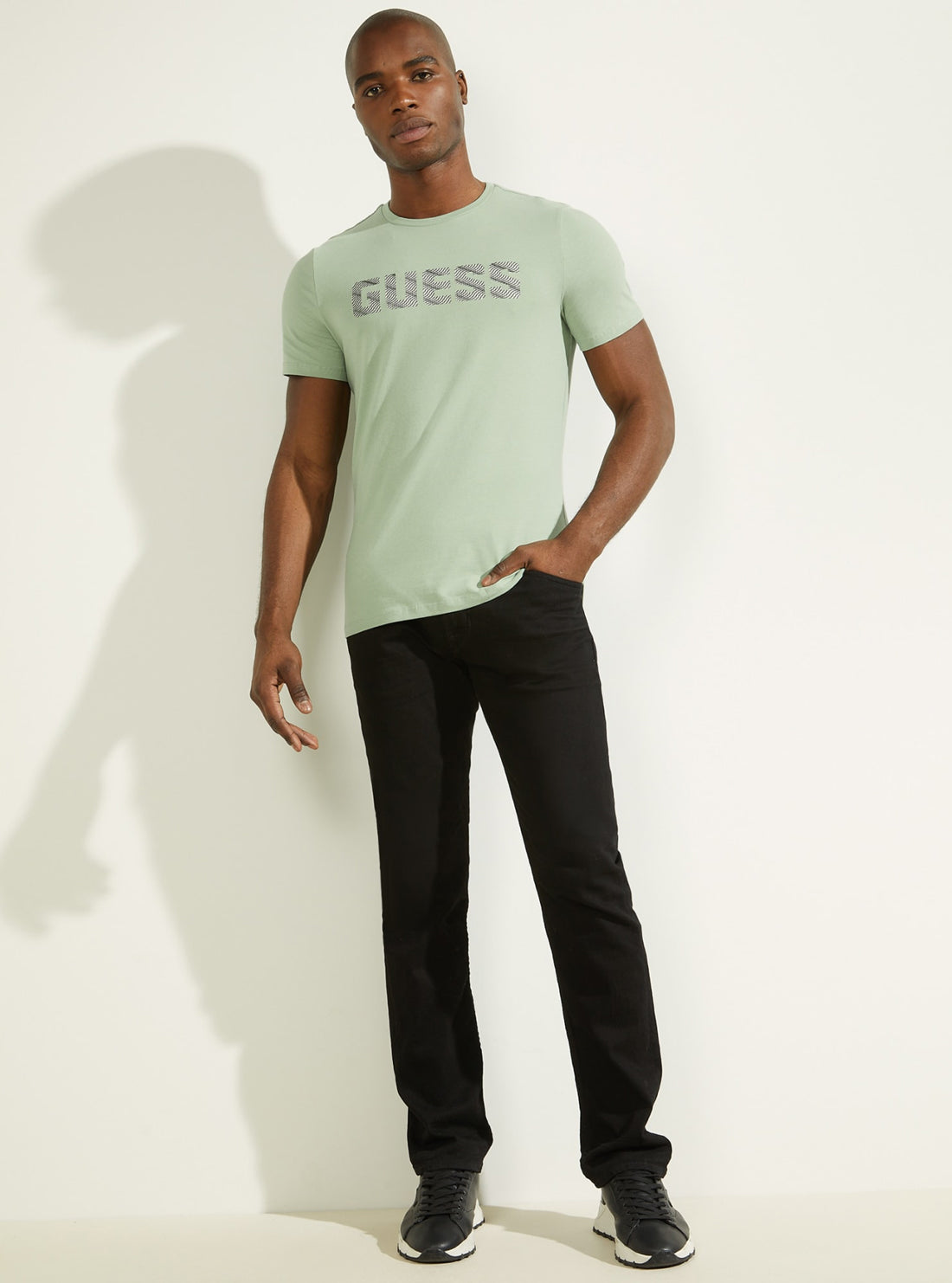 GUESS Mens Eco Matcha Green Magick Logo T-shirt M2RI17J1311 Full View