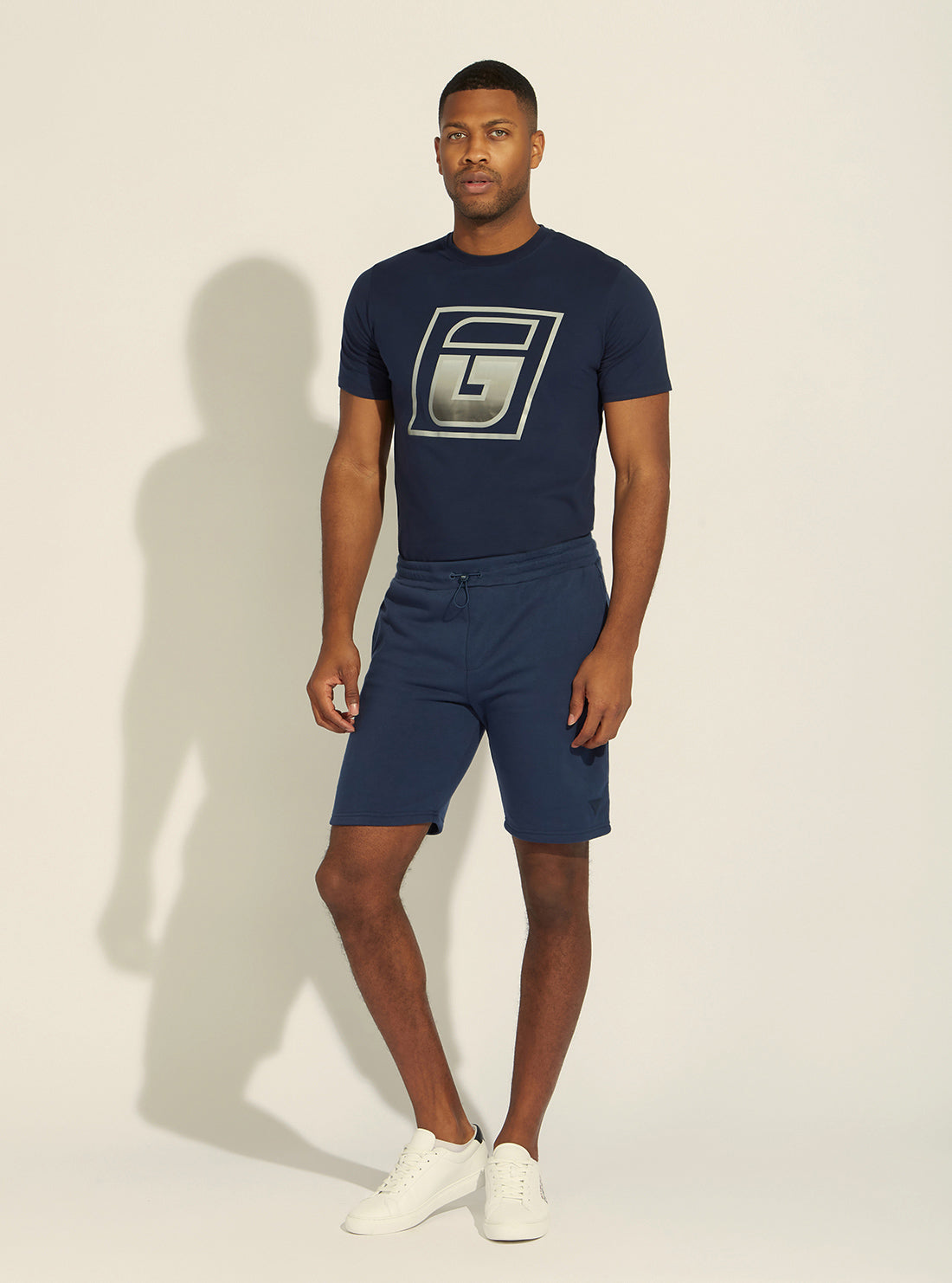 GUESS Mens Silk Blue Mitchell Active Shorts Z2GD03SG00O Full View