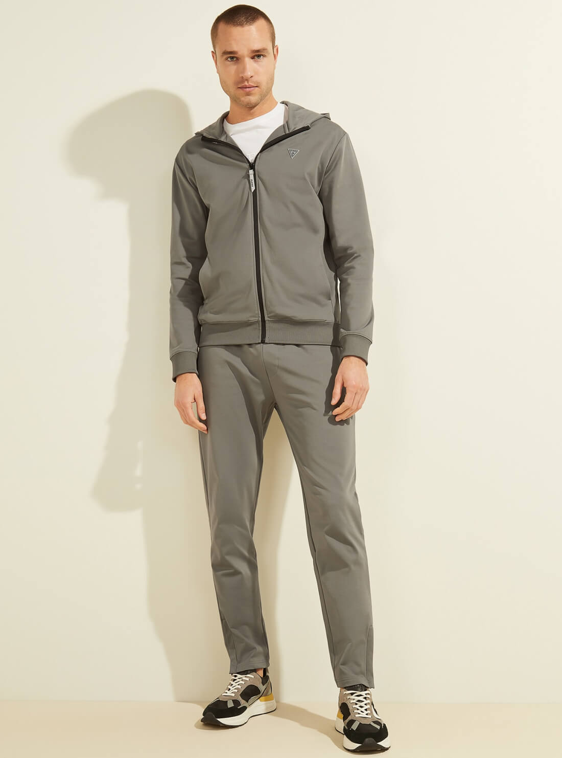 GUESS Mens Grey Teddy Active Trackpants Z2RB05KAYR0 Full  View