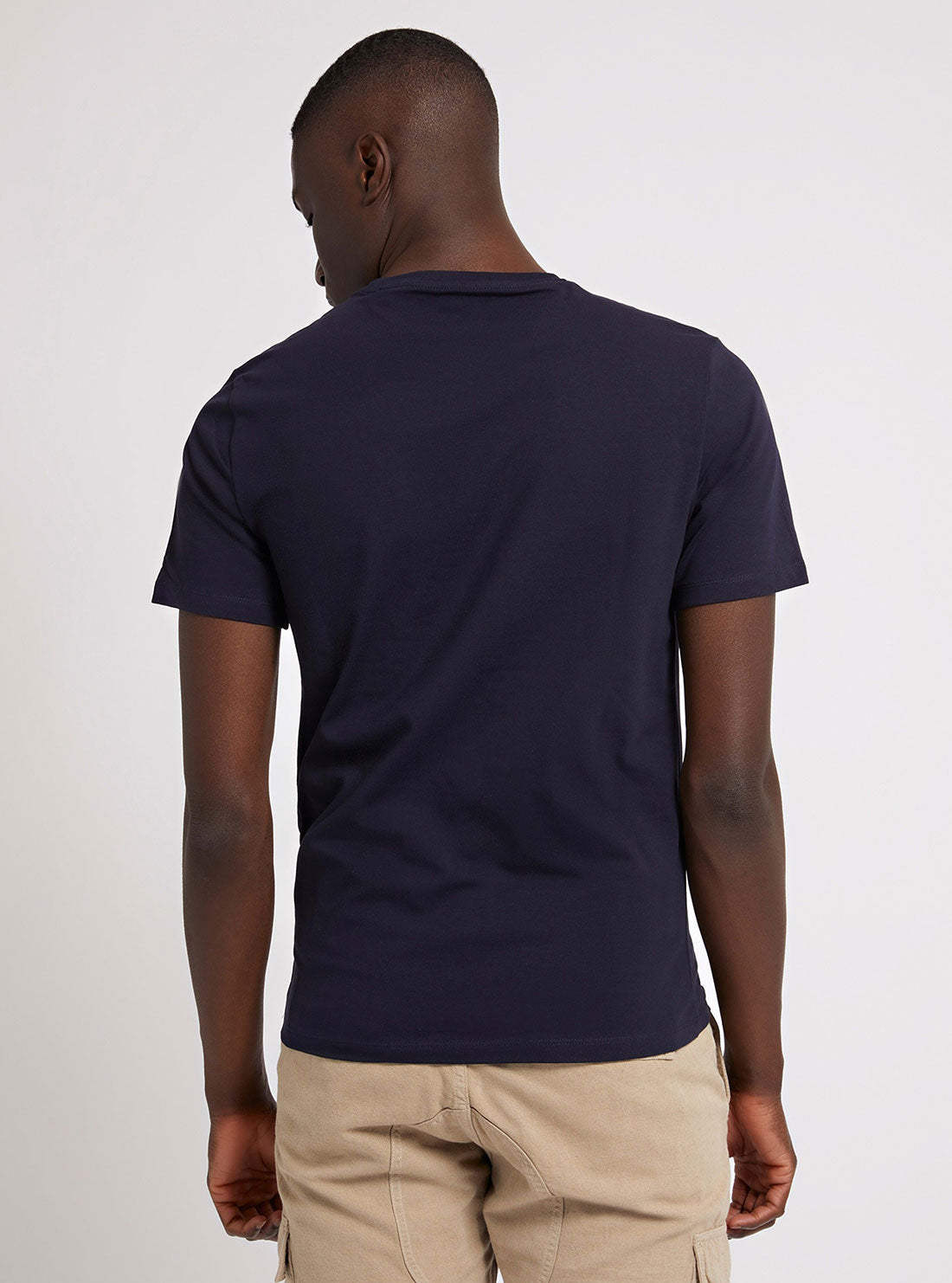 GUESS Mens Eco Black Orwell Logo T-Shirt M2GI09J1311 Back View
