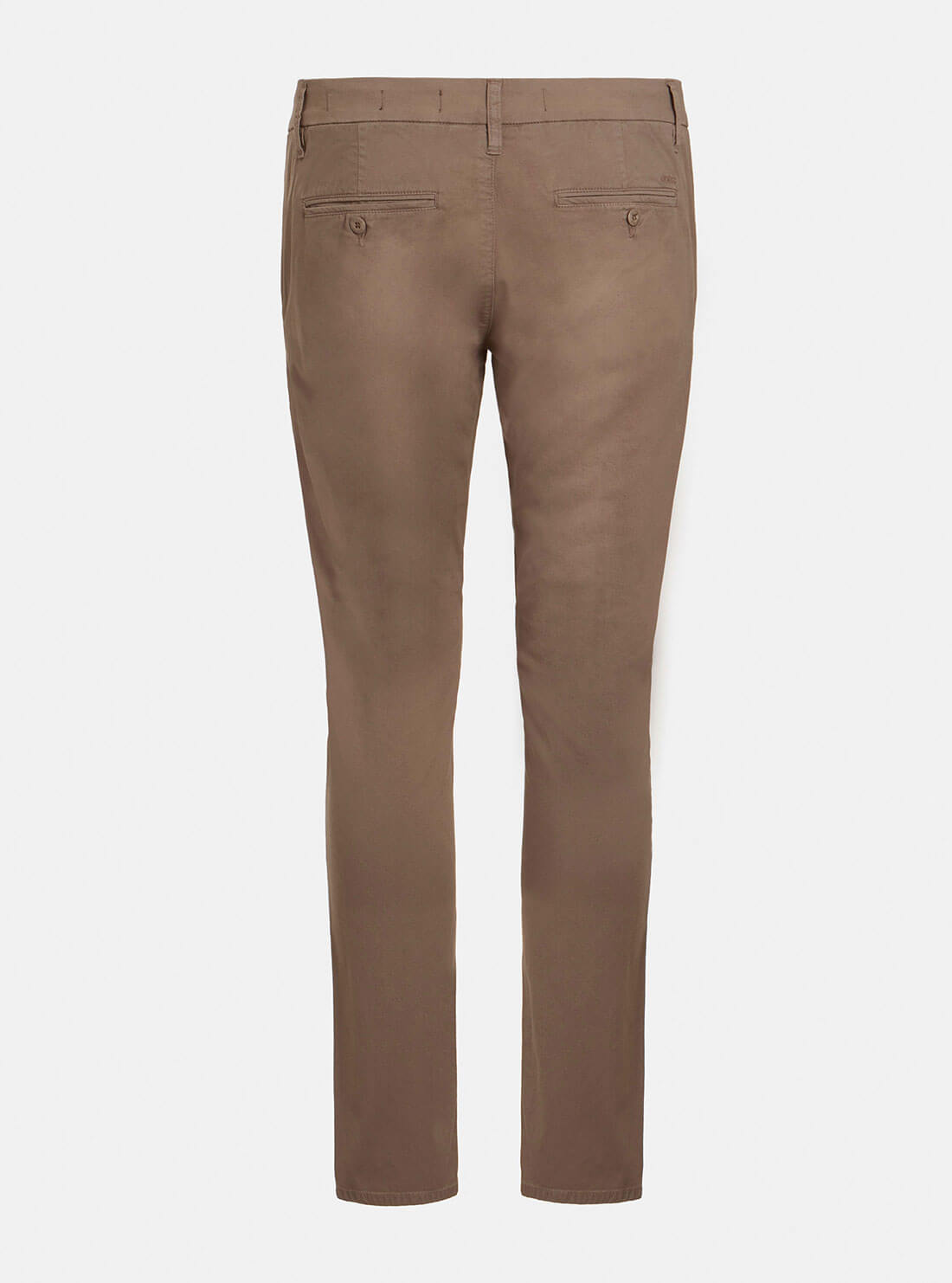 GUESS Mens Walnut Brown Daniel Skinny Fit Pants M2GB29WEI53 Ghost Back View