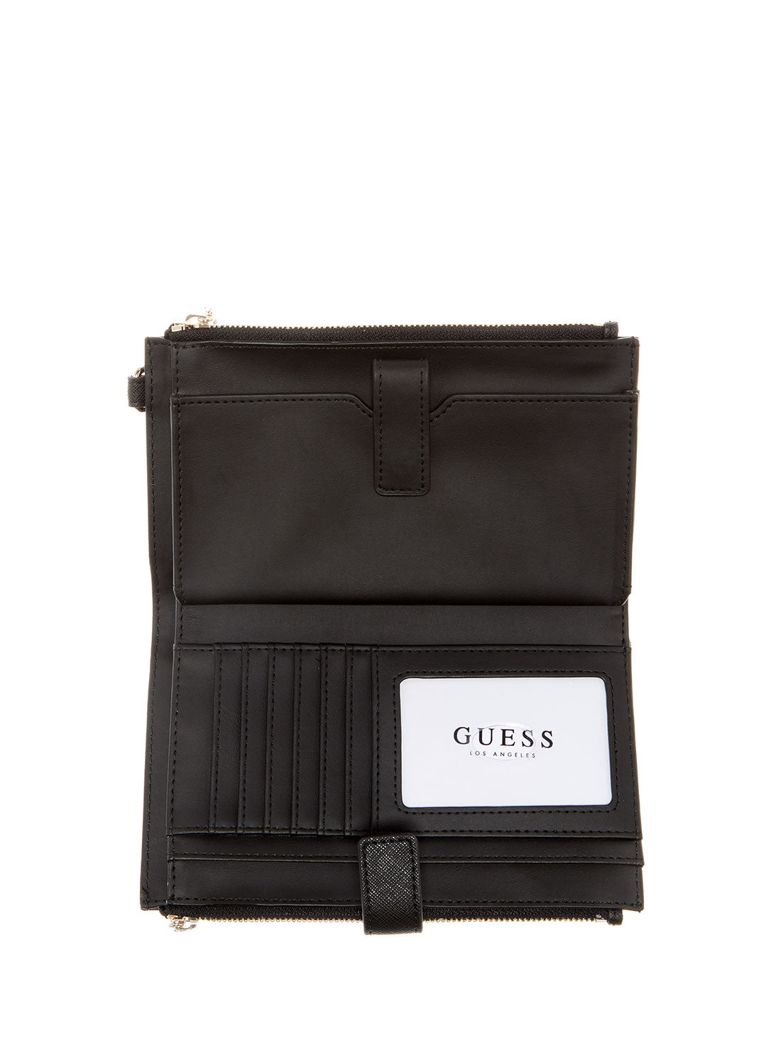 GUESS Womens Black Noelle Check Organiser Wallet LG787957 Inside View