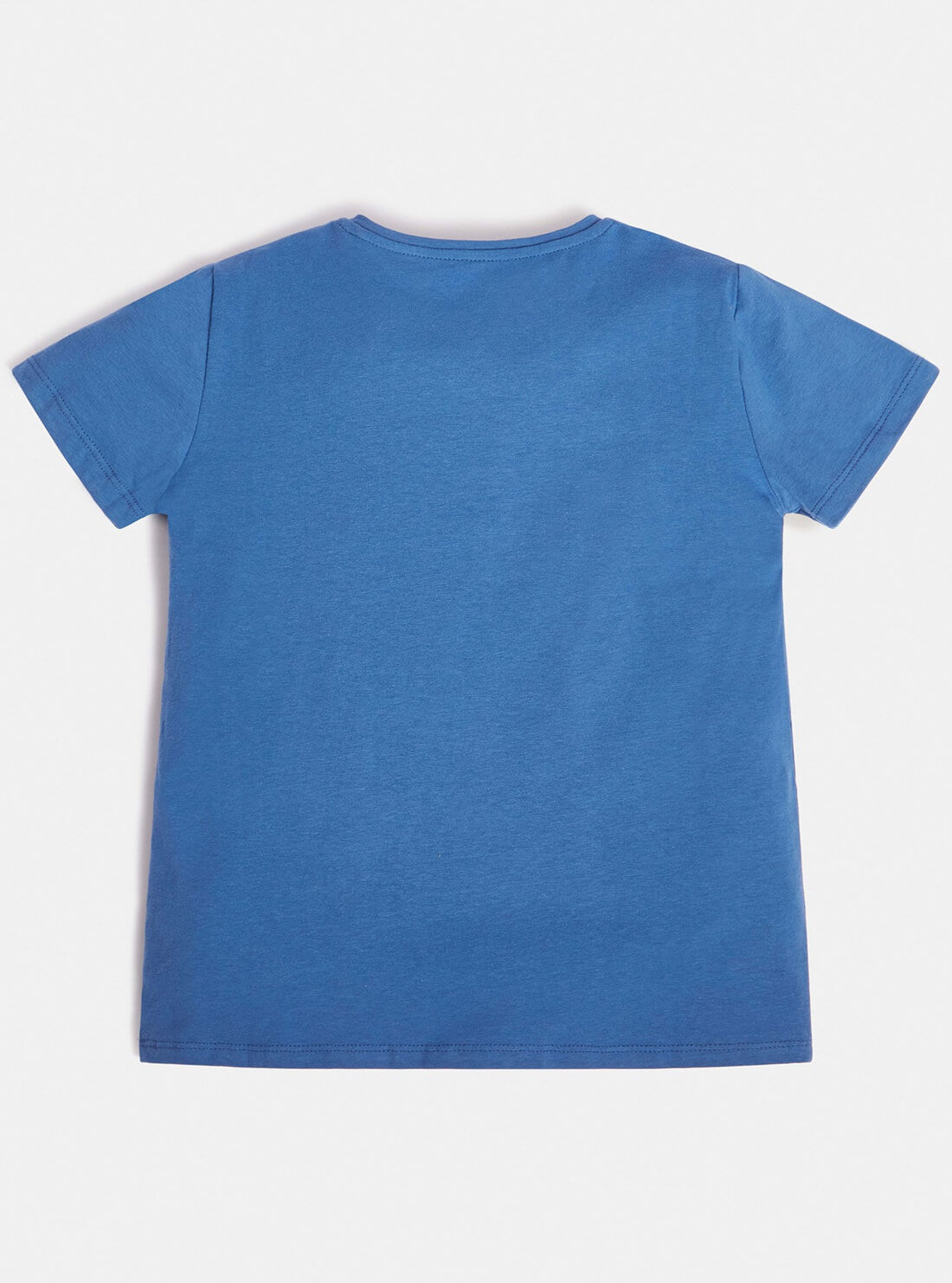 GUESS Kids Girls Blue Diamond Heart T-Shirt (7-16) J1BI13J1311 Back View