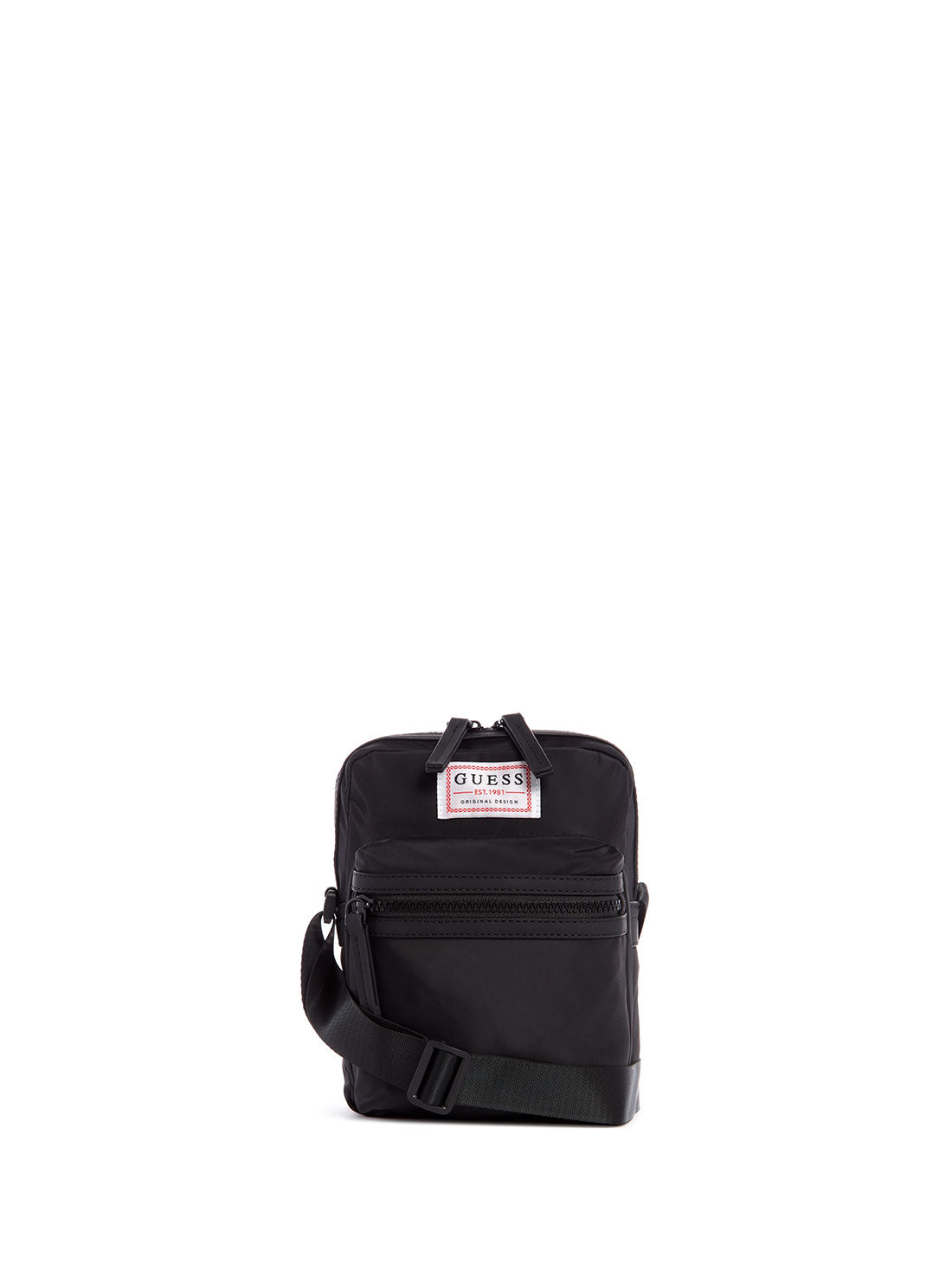 GUESS Mens GUESS Originals Black Camera Bag WR703191 Front View