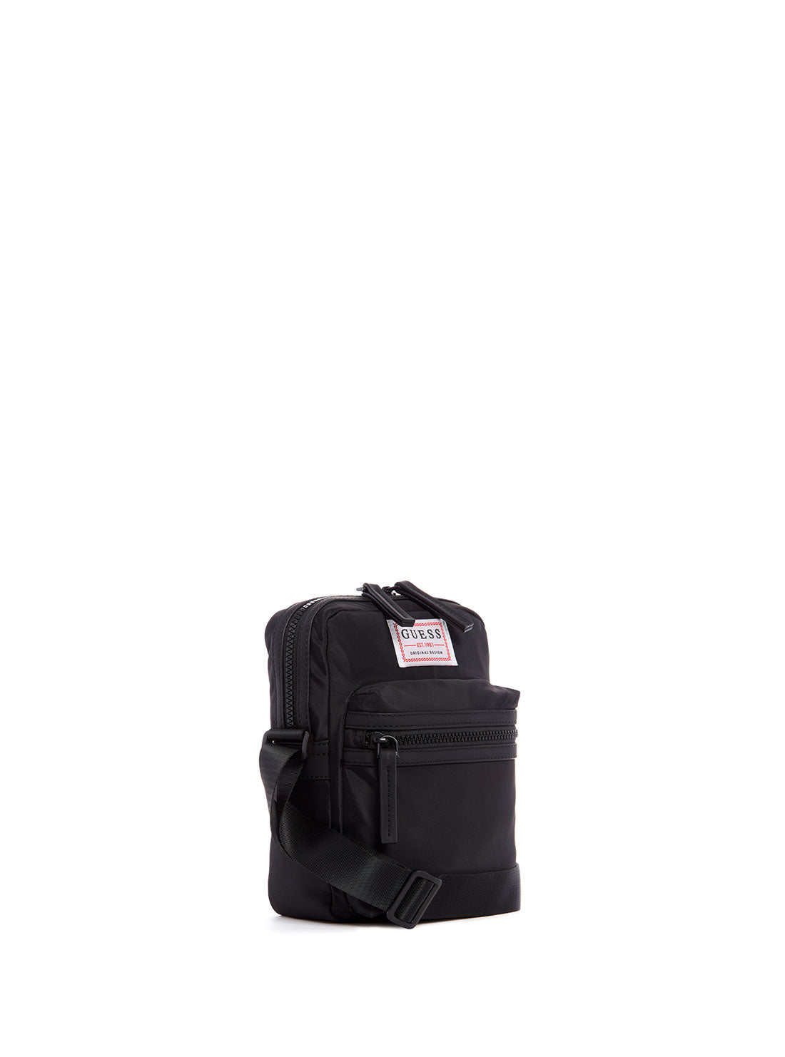 GUESS Mens GUESS Originals Black Camera Bag WR703191 Side View