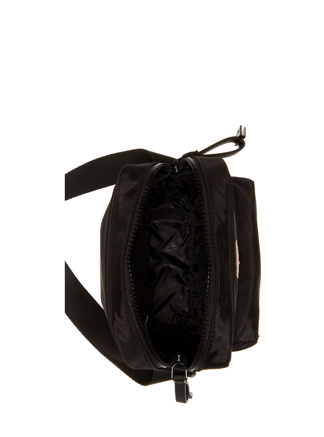 GUESS Mens GUESS Originals Black Active Camera Bag WL703191 Inside View