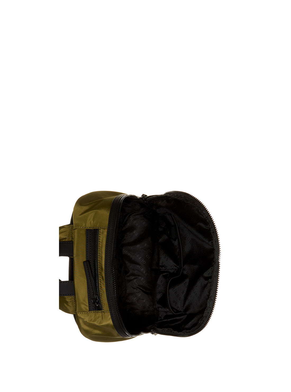 GUESS Mens GUESS Originals Olive Backpack WR703198 Inside View
