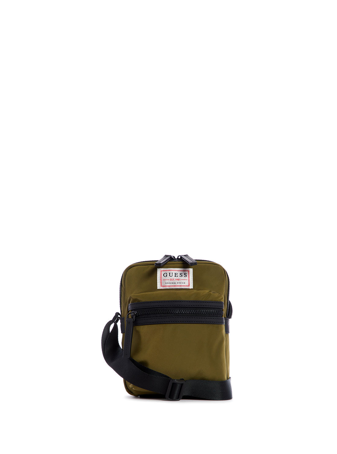 GUESS Mens GUESS Originals Olive Camera Bag WR703191 Front View
