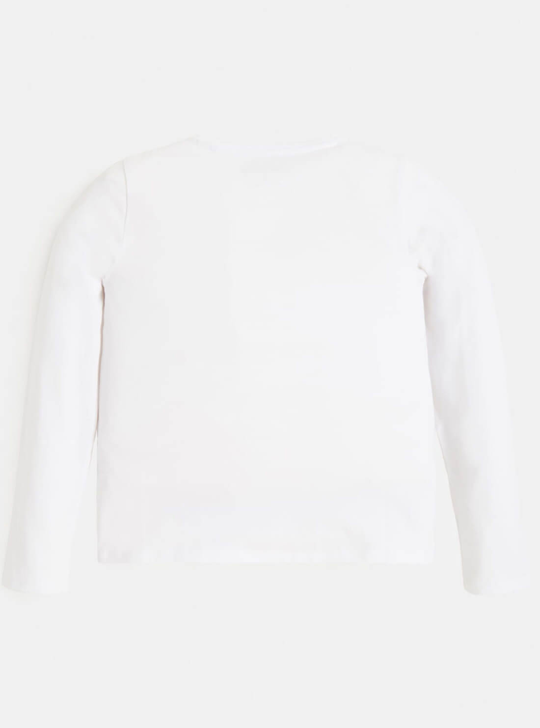 GUESS Kids Unisex White Logo Long Sleeve T-Shirt (7-16) J1BI11J1311 Back View