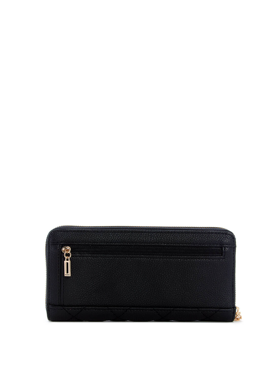 GUESS Womens Black Quilted Gillian Large Wallet QG839446 Back View