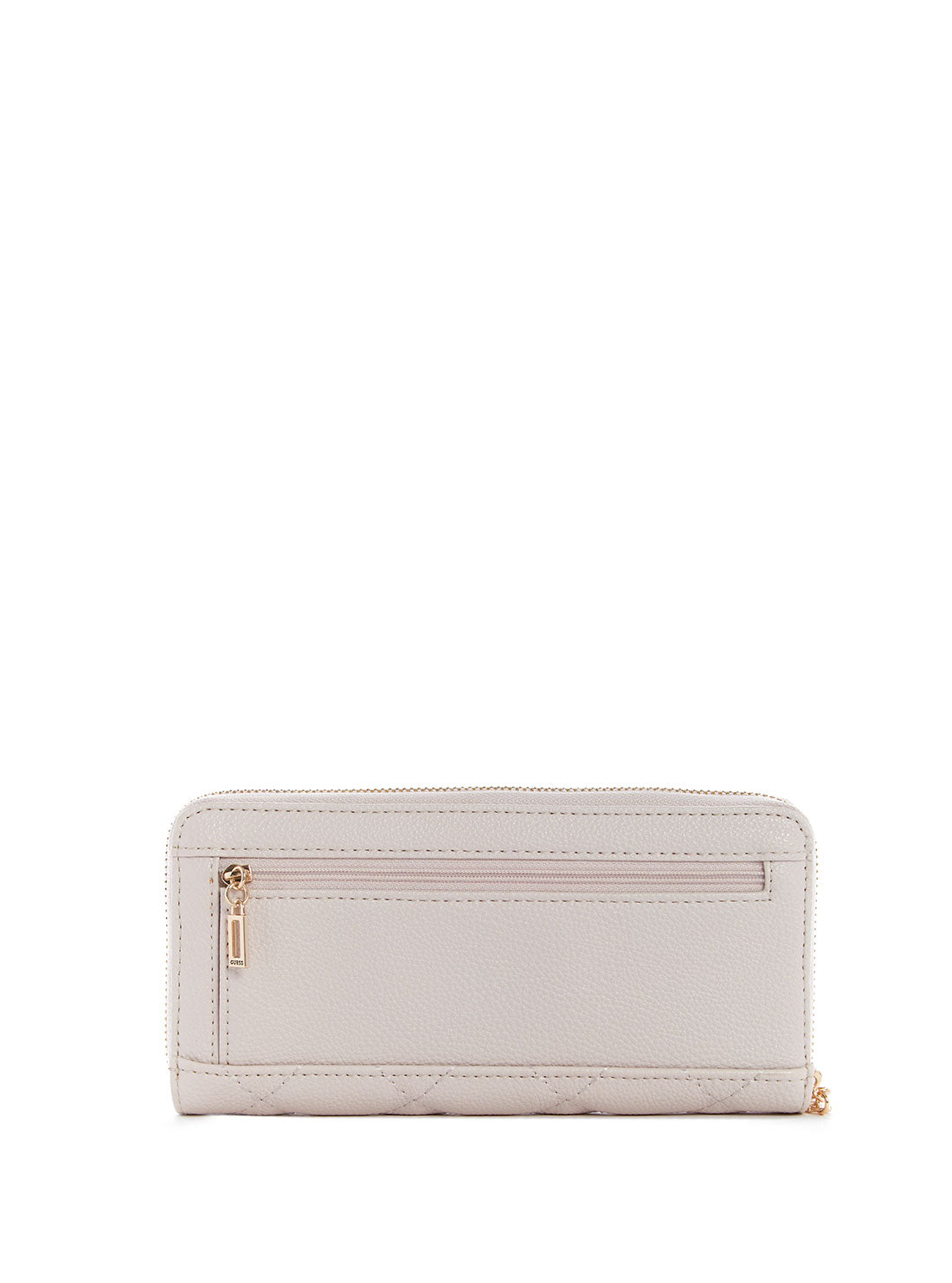GUESS Womens Cream Quilted Gillian Large Wallet QG839446 Back View