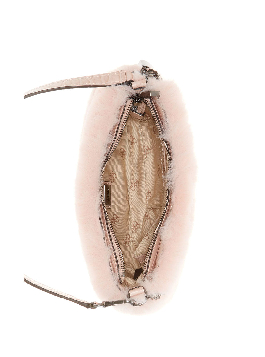 GUESS Womens Pink Katey Luxe Mini Shoulder Bag FR838372 Inside View