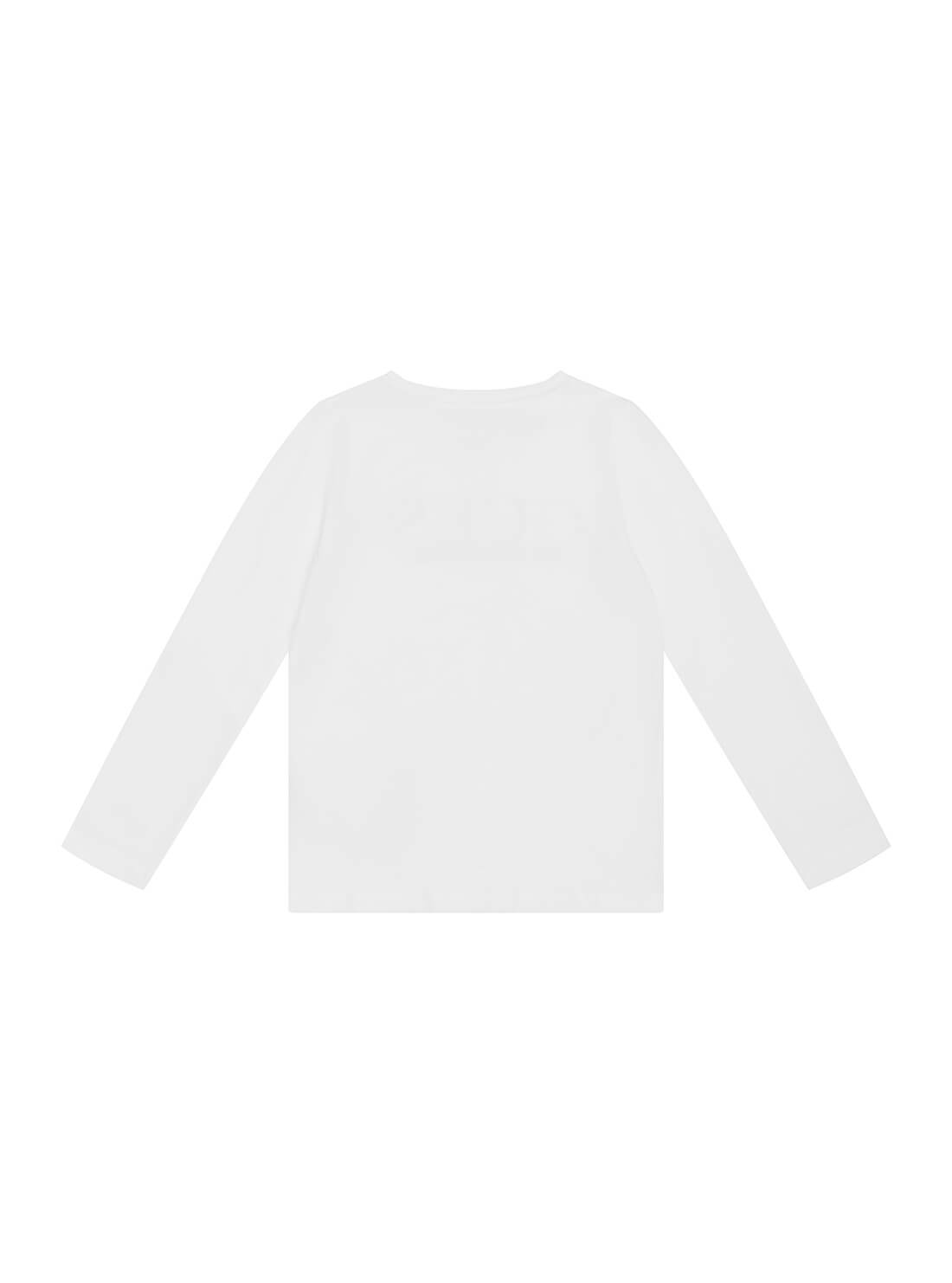 GUESS Little Girls White Long Sleeve Logo T-Shirt (2-7) K1BI11J1311 Back View