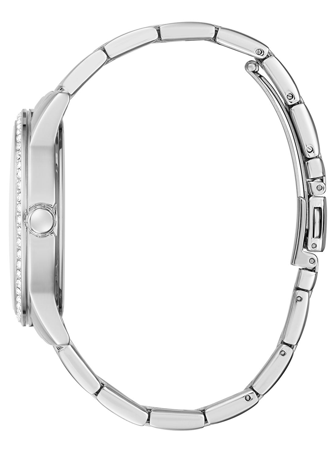 GUESS Womens Silver G Check Watch GW0292L1 Side View