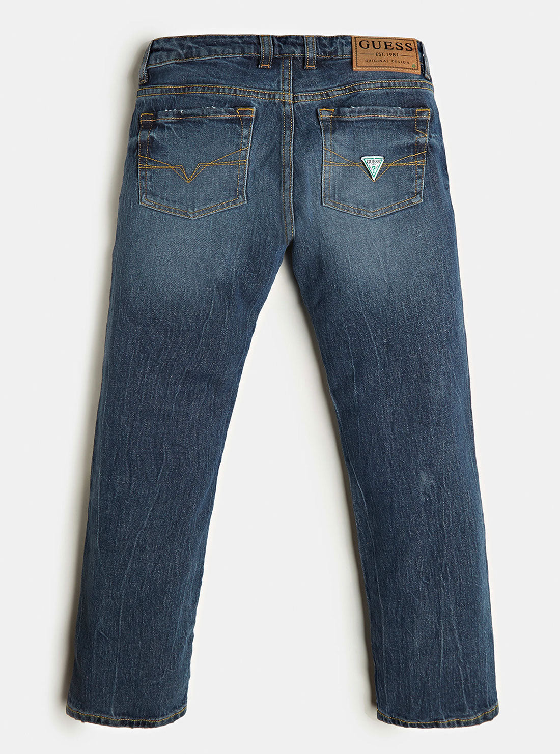 GUESS Boys Blue Slim Reborn Denim Jeans (8-16) L0BA12D4304 Front View