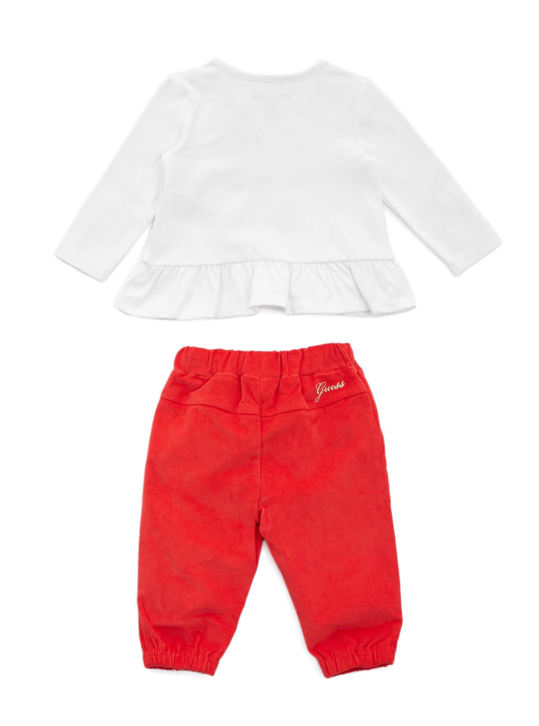 GUESS Baby Girl White Multi Star 2-Piece Set (3-18m) A1BG10J1300 Back View