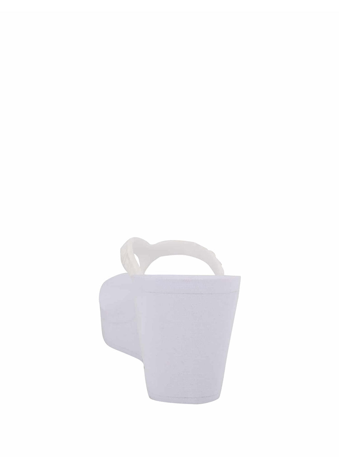 GUESS Womens White Surri Debossed Logo Platform Heels SURRI Back View