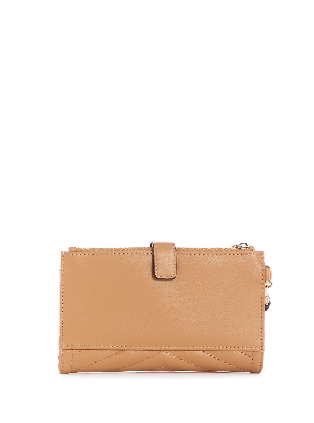 GUESS Womens Tan Noelle Check Organiser Wallet LG787957 Back View