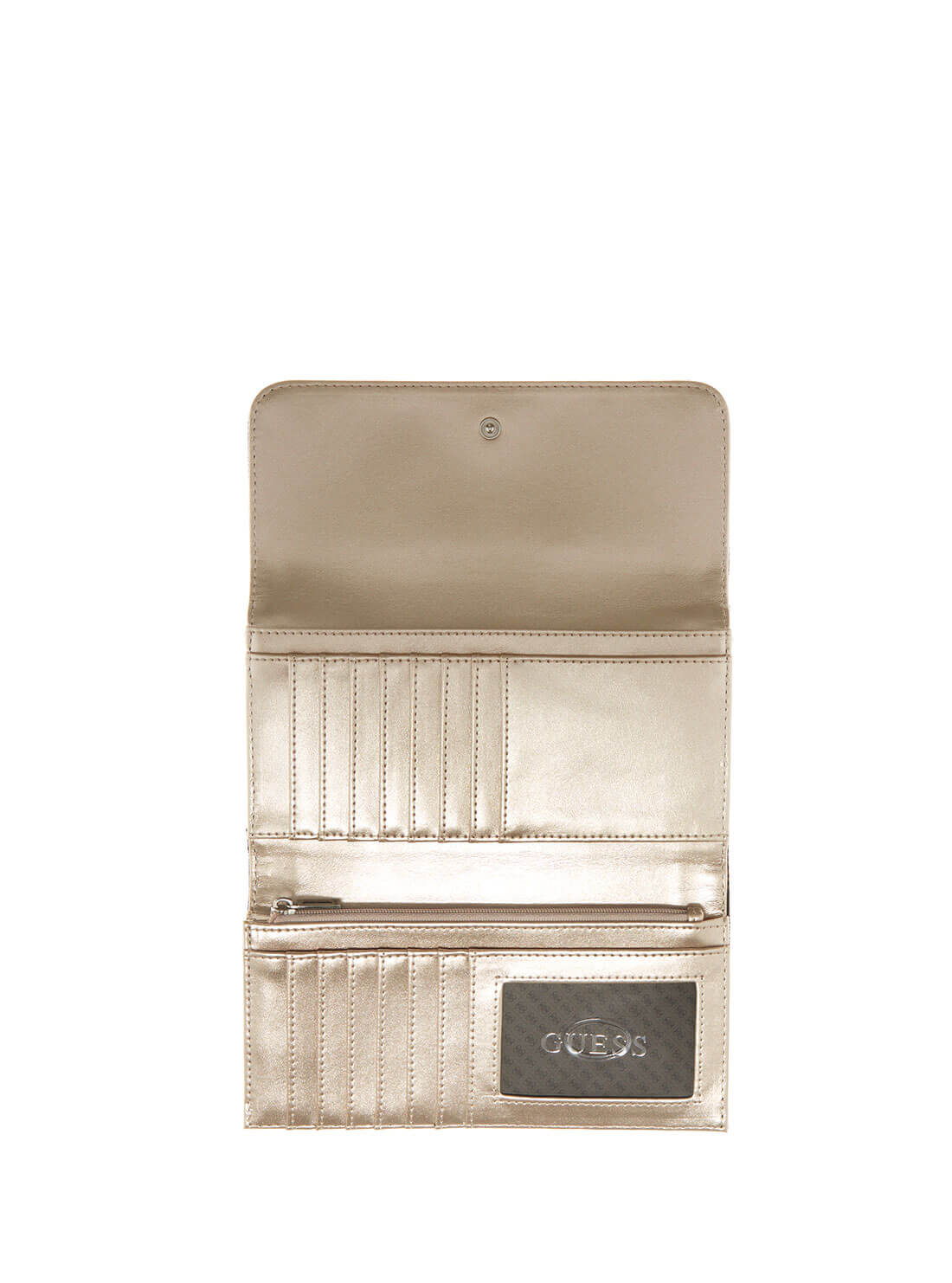 GUESS Womens White Multi Katey Multi Clutch QB787066 Inside View