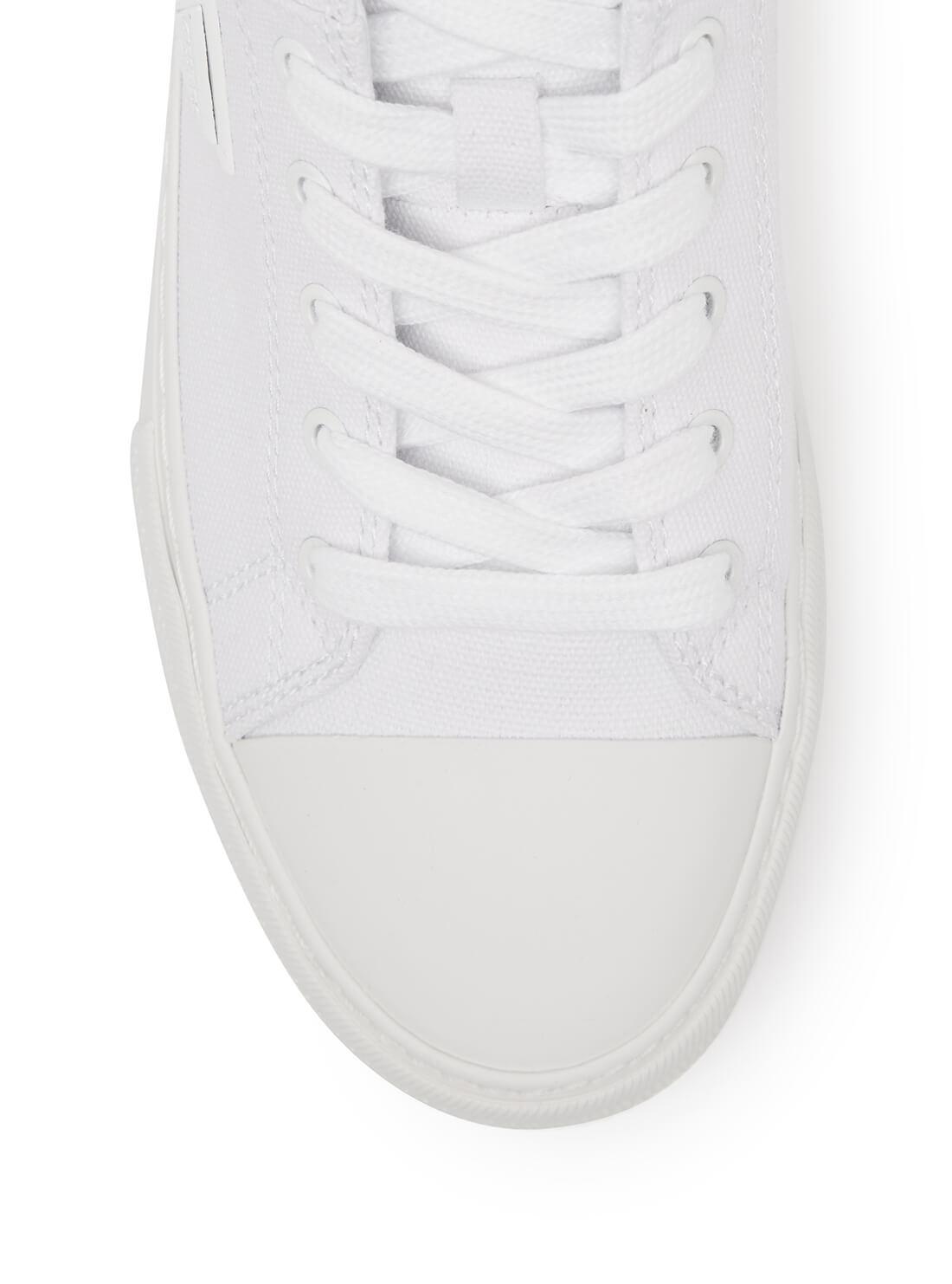 GUESS Womens  White Pranze Low-Top Sneakers PRANZE-A Top View