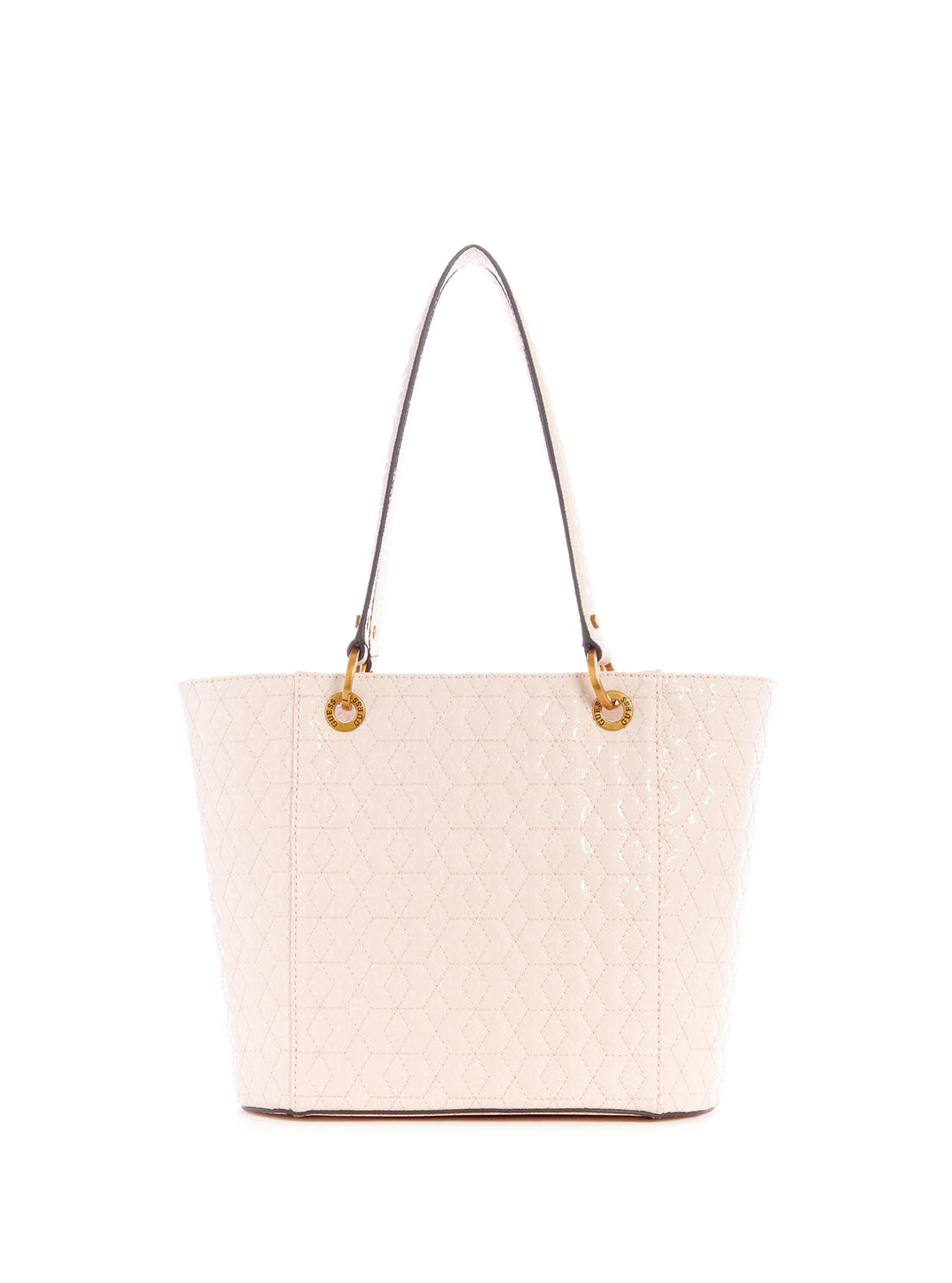 GUESS Womens Shell White Noelle Small Elite Tote Bag GI787922 Back View