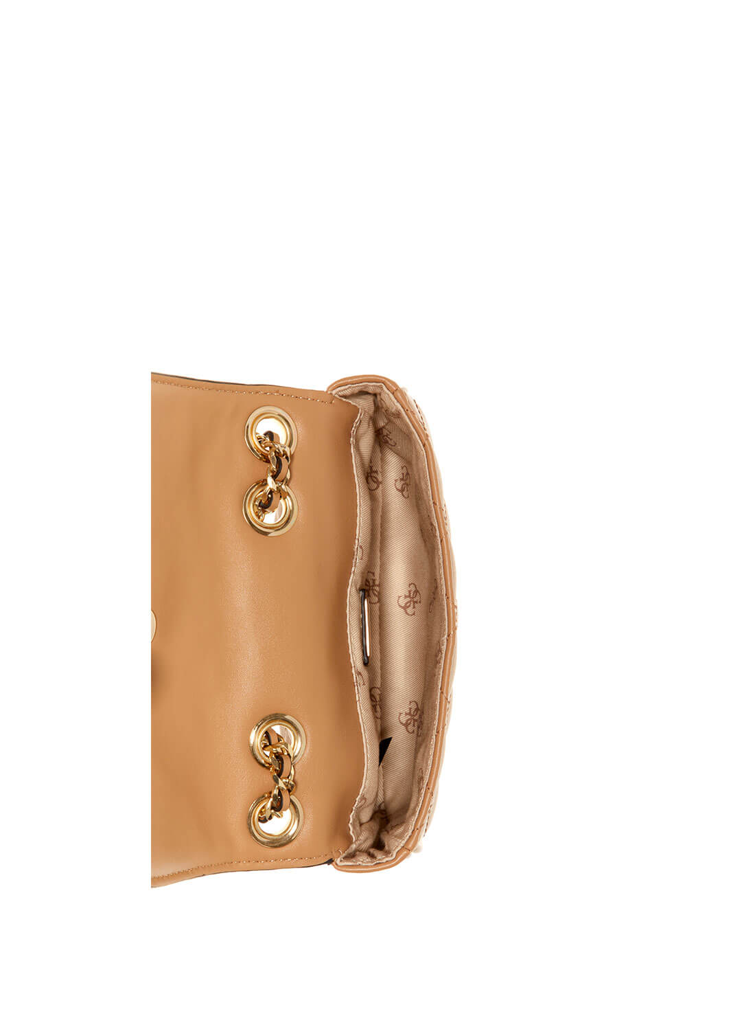 GUESS Womens Beige Cessily Micro Mini Crossbody Bag QG767978 Inside View