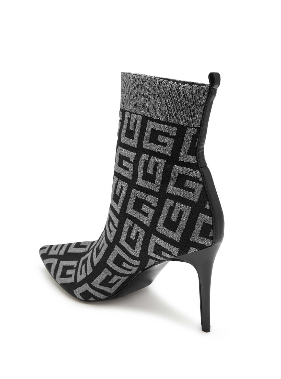 GUESS Women's Grey Multi Dallyca G-Logo Sock Boots DALLYCA Back View