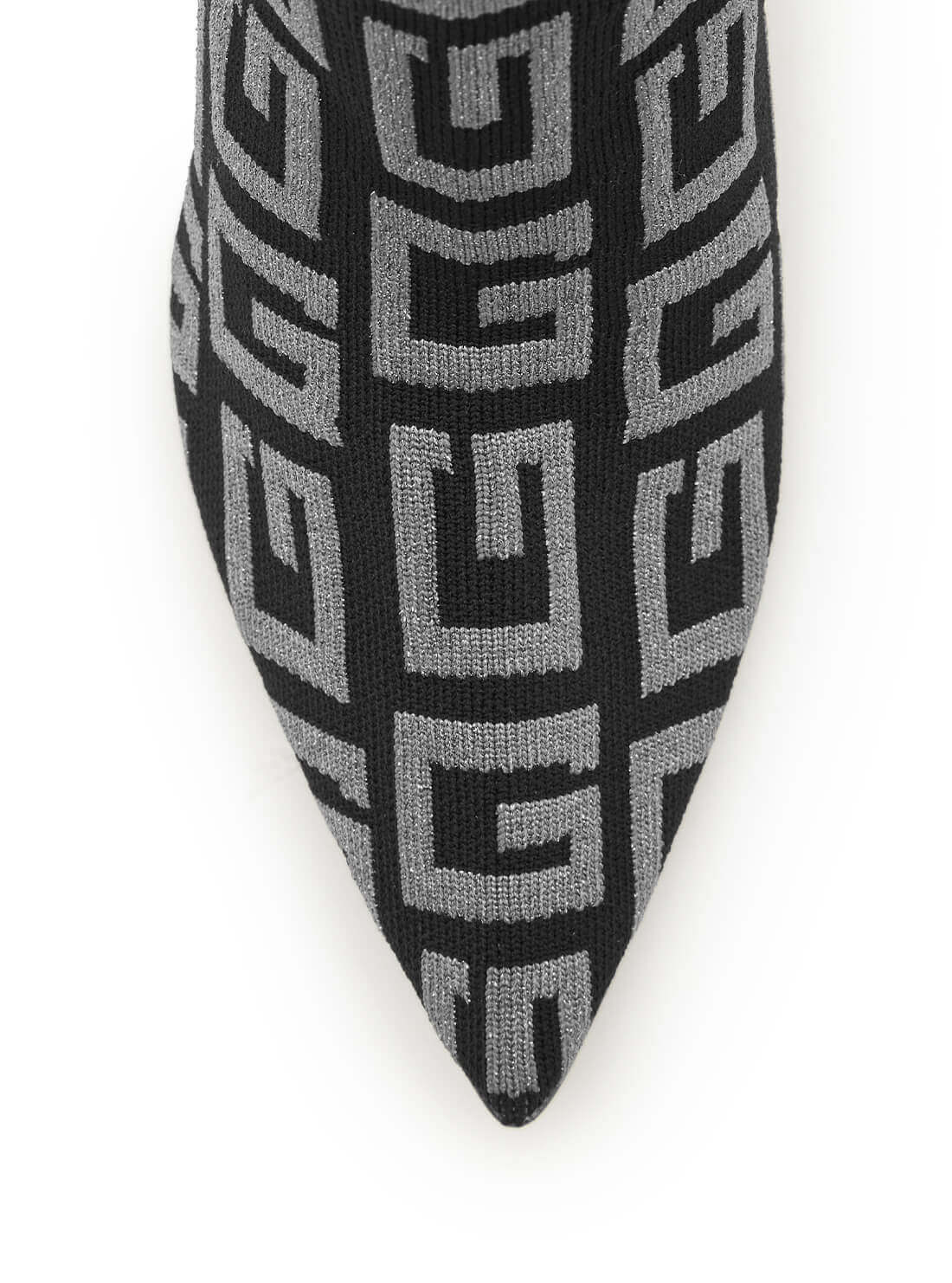 GUESS Women's Grey Multi Dallyca G-Logo Sock Boots DALLYCA Top View