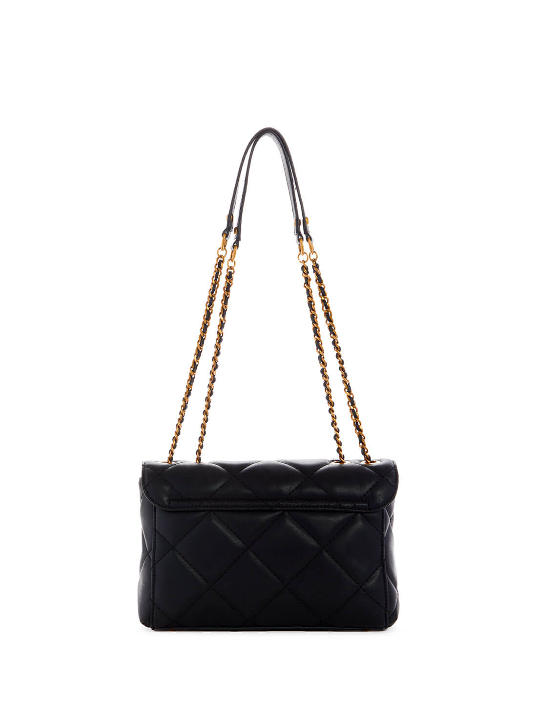 GUESS Womens Black Cessily Convertible Crossbody Bag QB767921 Back View