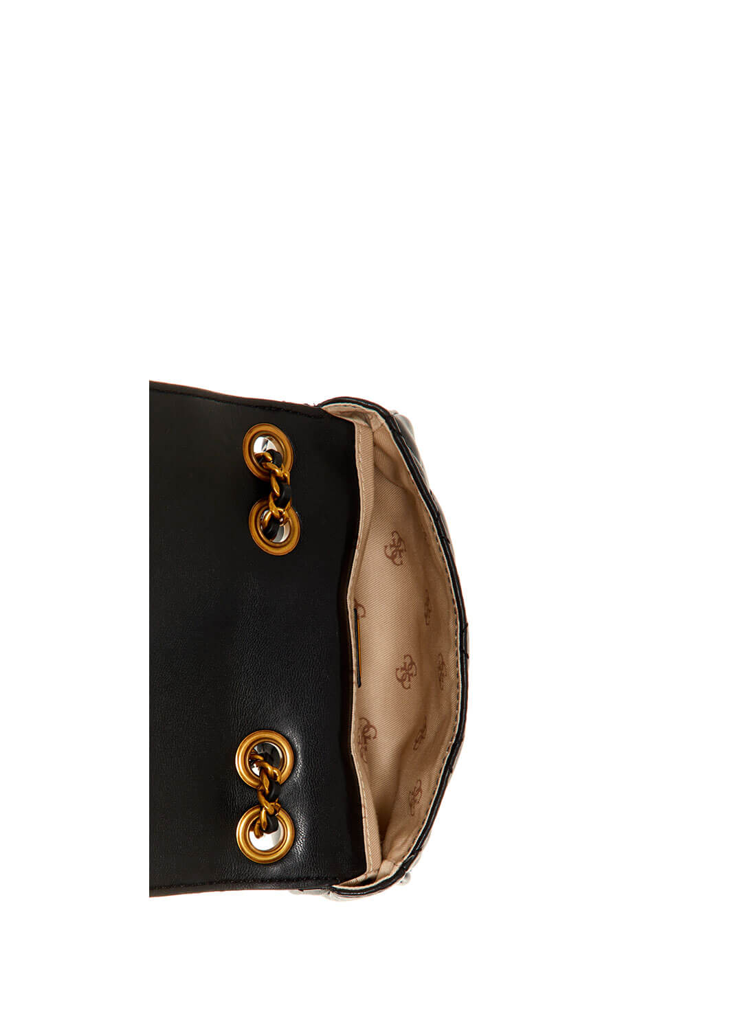 GUESS Womens Black Cessily Micro Mini Crossbody Bag QB767978 Inside View