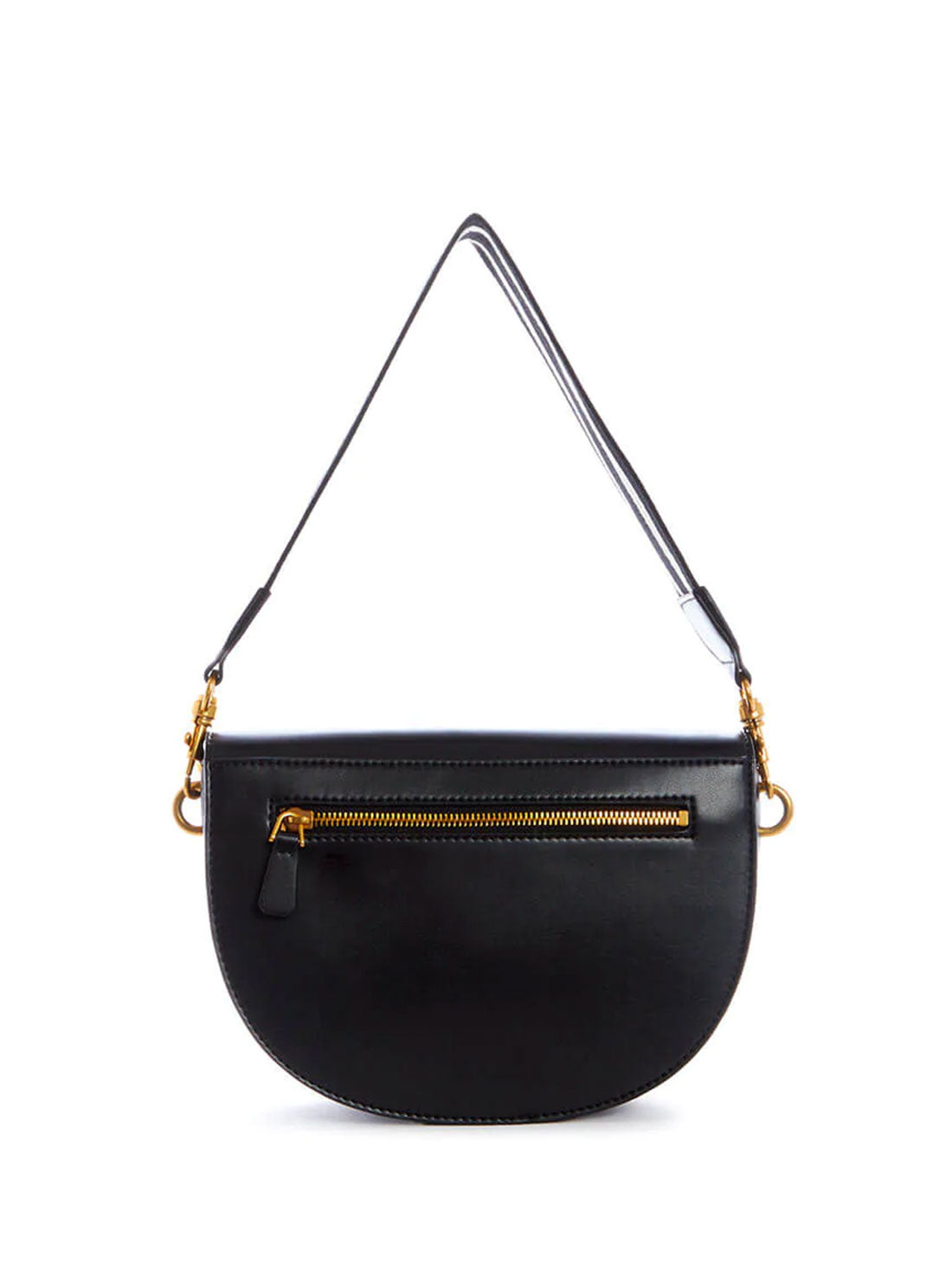 GUESS Womens  Black Danna Saddle Bag VA842019 Back View