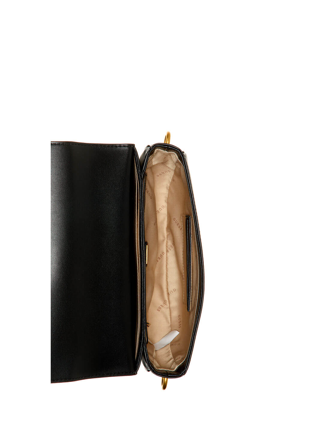 GUESS Womens  Black Danna Saddle Bag VA842019 Inside View