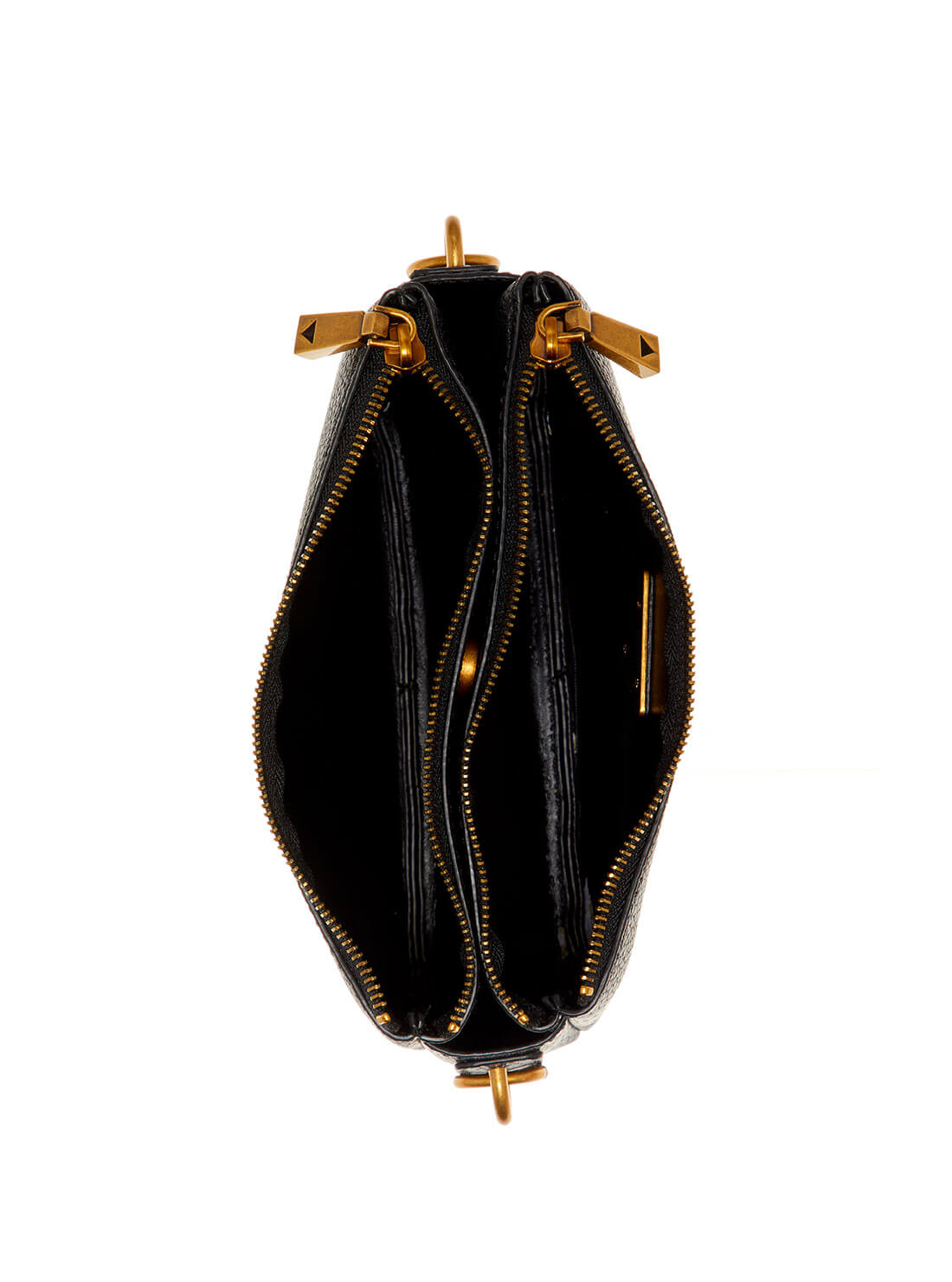 GUESS Womens  Black Downtown Chic Shoulder Bag VB838518 Inside View