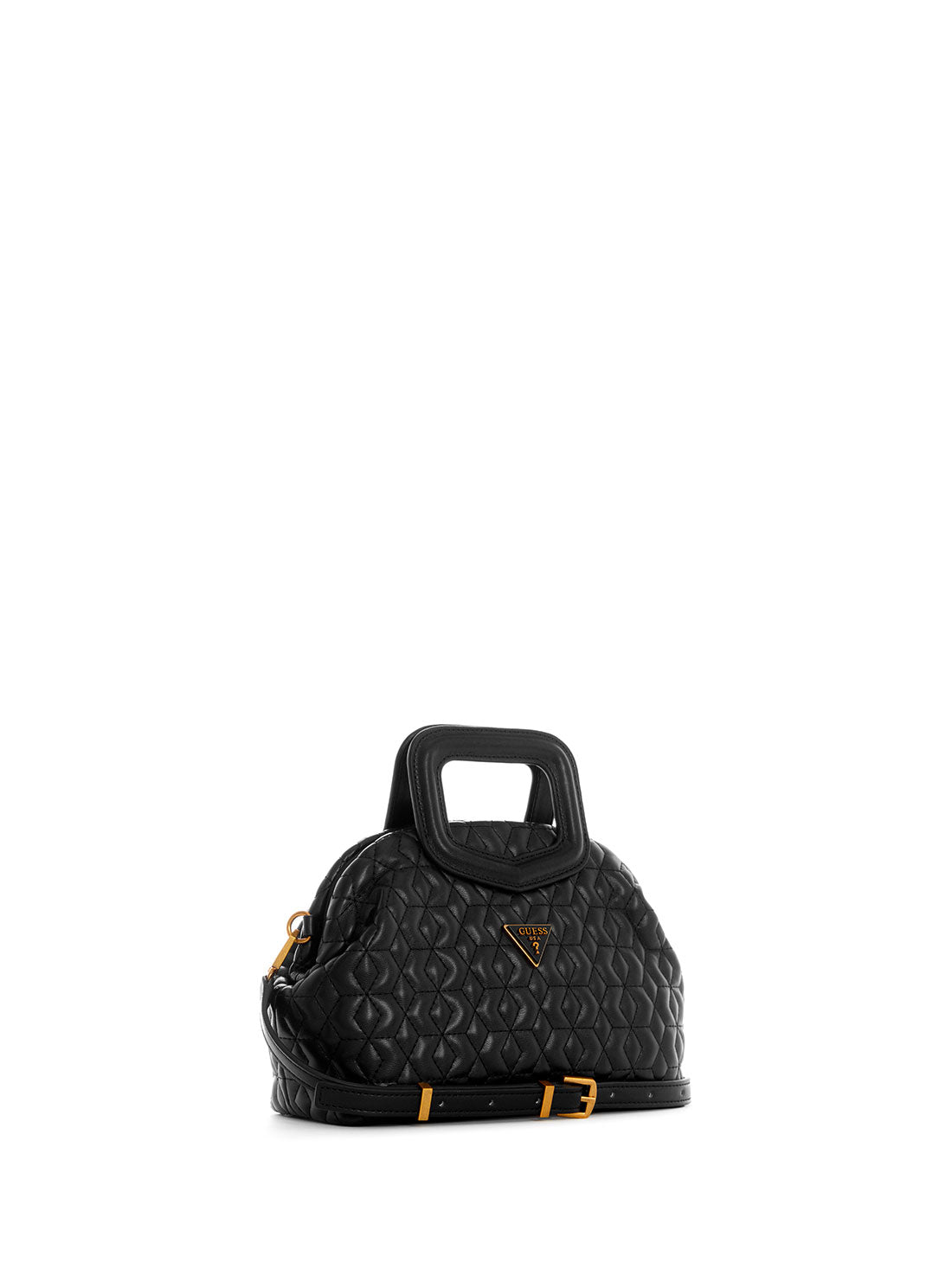 GUESS Womens Black Errin Small Clutch Crossbody Bag DB850977 Front Side View