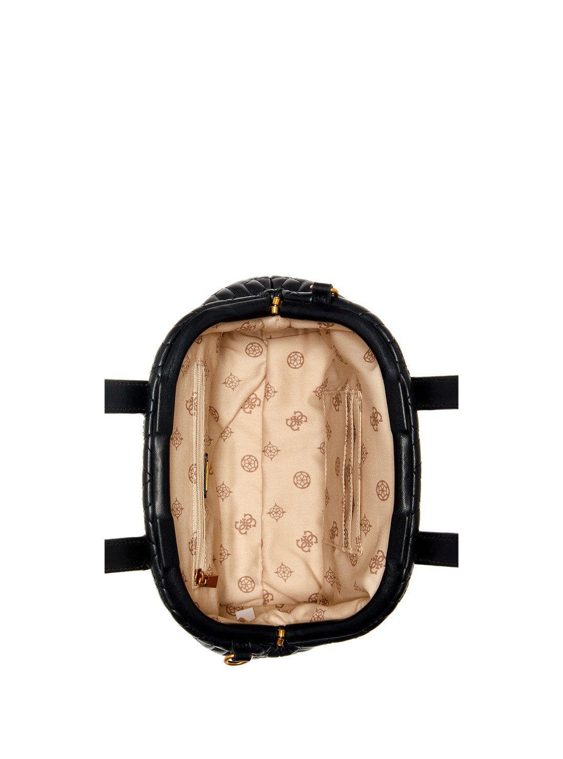 GUESS Womens Black Errin Small Clutch Crossbody Bag DB850977 Inside View