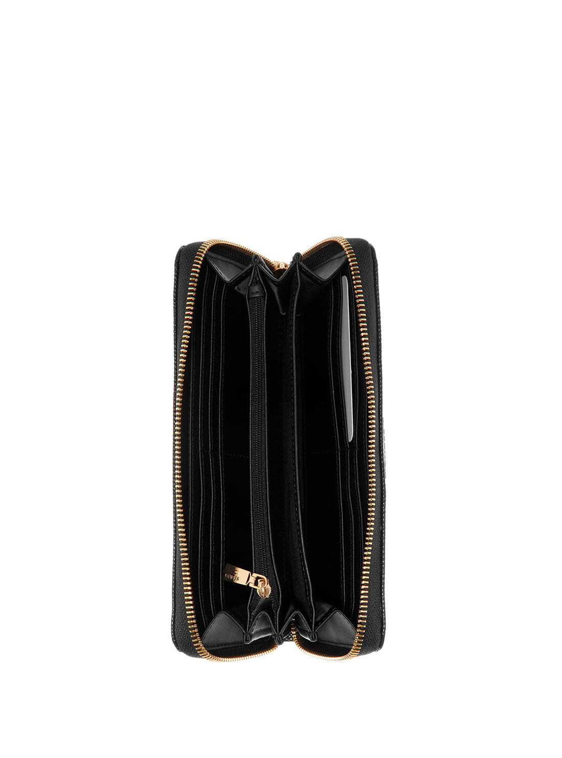GUESS Womens Black Isidora Large Zip Wallet GB854746 Inside View