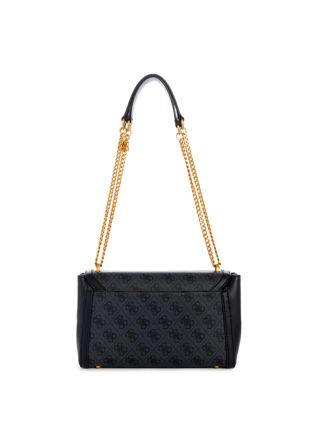 GUESS Womens Coal Black Katey Logo Shoulder Bag XA787019 Back View