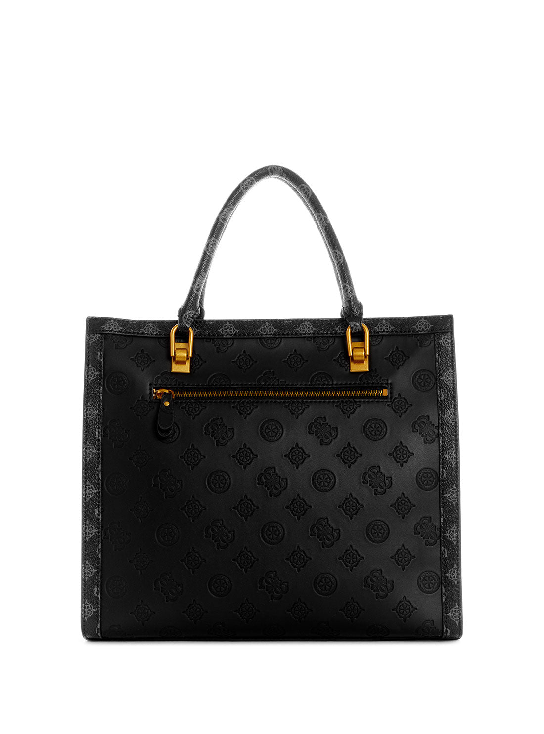 GUESS Womens  Black Logo Abey Tote Bag PB855823  Back View
