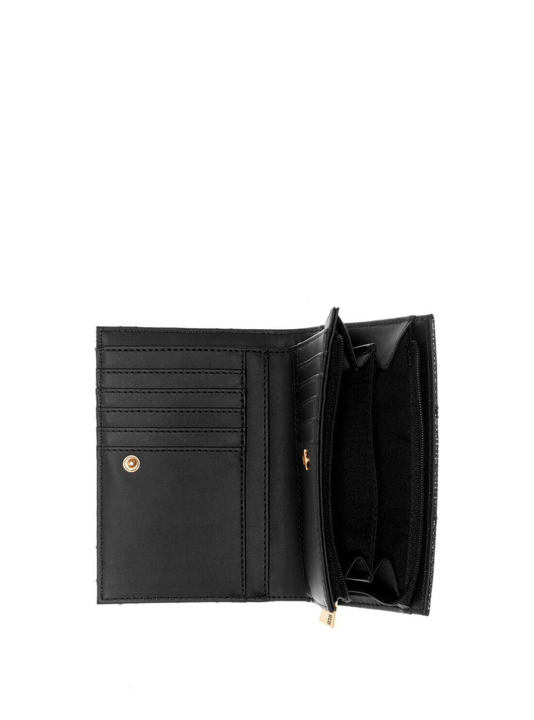 GUESS Womens Black Malia Organiser GG848867 Inside View