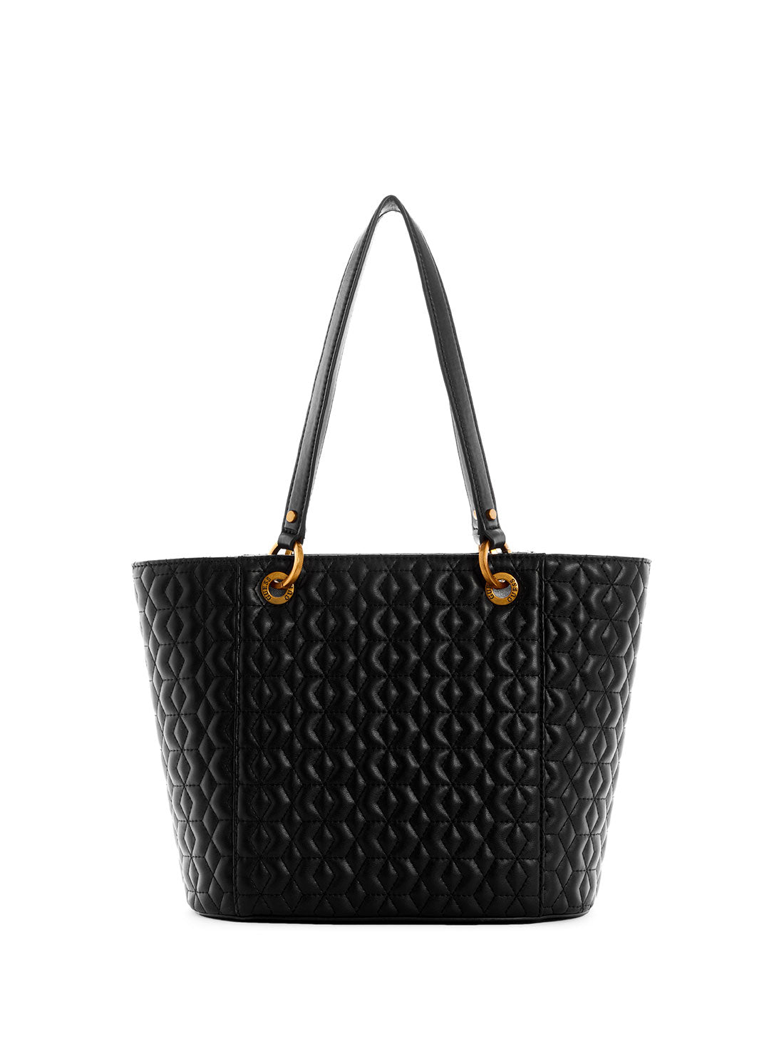 GUESS Womens Black Noelle Small Elite Tote Bag DB787922 Back View