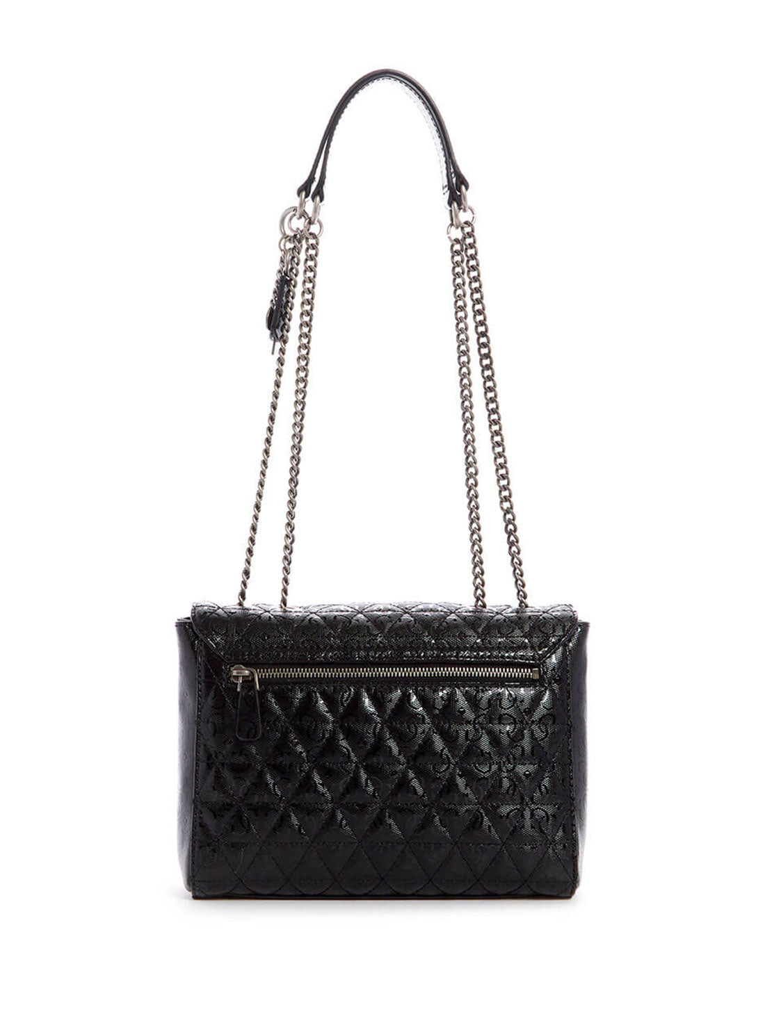 GUESS Womens Black Wessex Convertible Crossbody Bag GN837921 Back View
