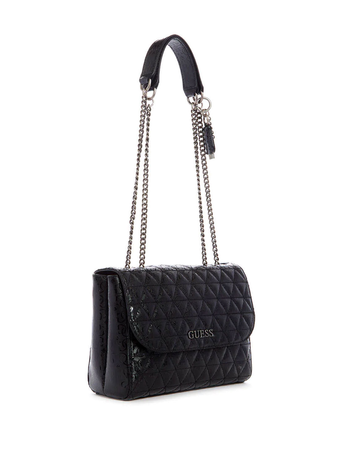 GUESS Womens Black Wessex Convertible Crossbody Bag GN837921 Side View