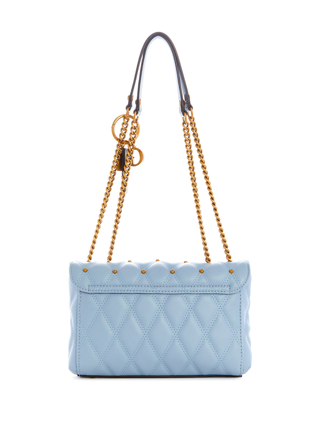 GUESS Womens Blue Triana Convertible Crossbody Bag QS855321 Back View